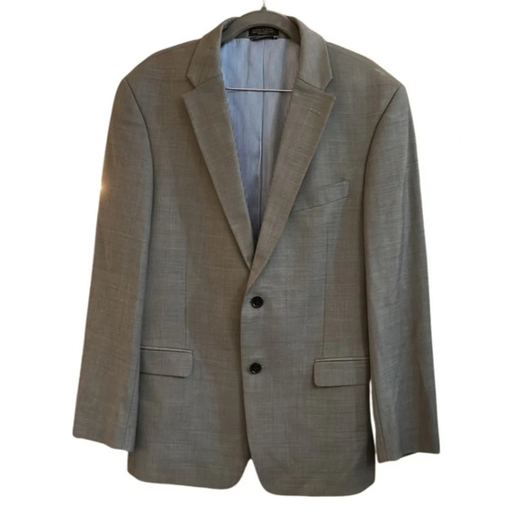 Tommy Hilfiger Gray Wool Blazer Suit Jacket Size 40R - Picture 2 of 9